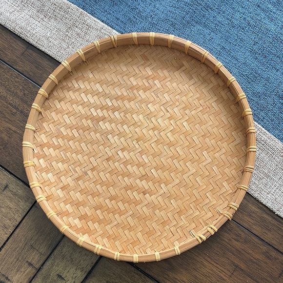 no brand Other - Handcrafted Bamboo Serving Tray